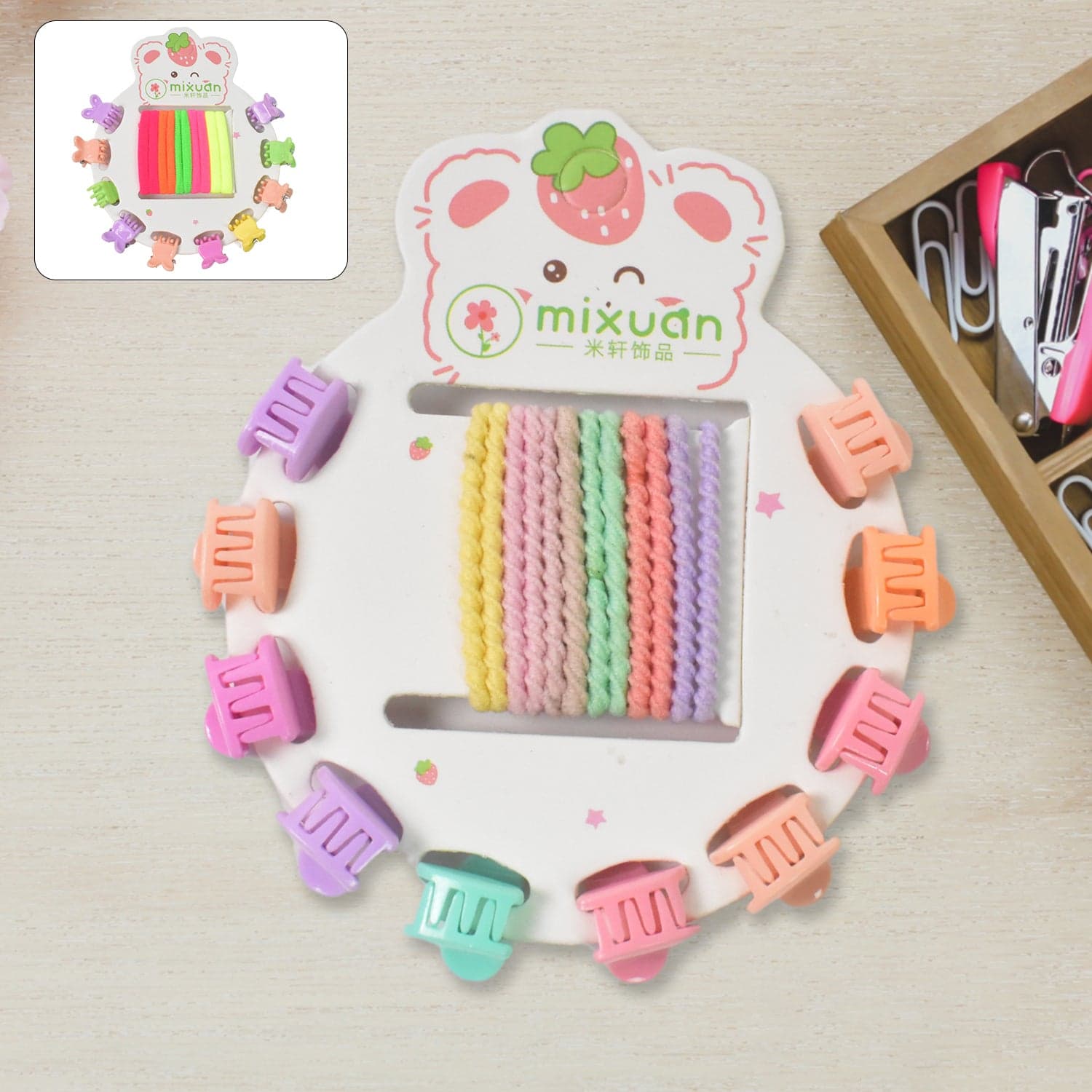 Hair Clips & Hairband for Girls Kids Hair Accessories (22 Pcs Set / Mix Design) thumbnail 1