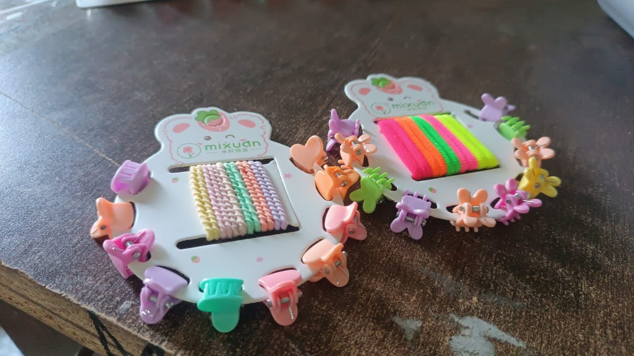 Hair Clips & Hairband for Girls Kids Hair Accessories (22 Pcs Set / Mix Design) thumbnail 7