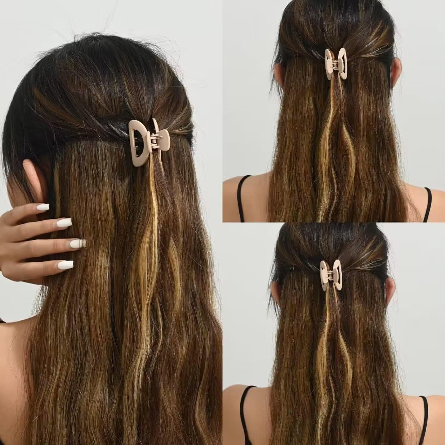 Plastic Small Hair Clips for Girls Kids Hair Accessories (3 Pcs Set / Mix Color & Design) thumbnail 7