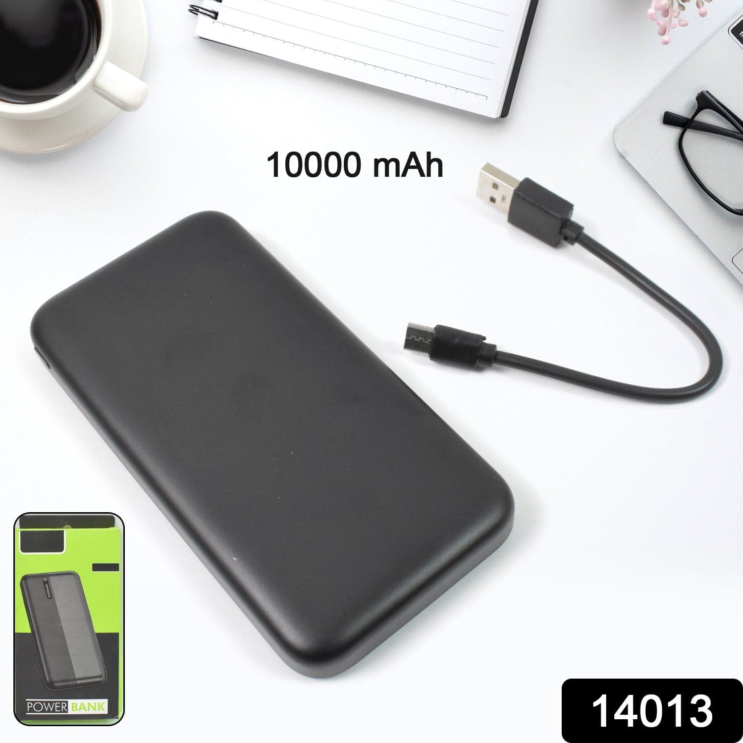 Lithium-Polymer, 2 USB Output, Power Bank, 10000mAh (1 Pc) thumbnail 2