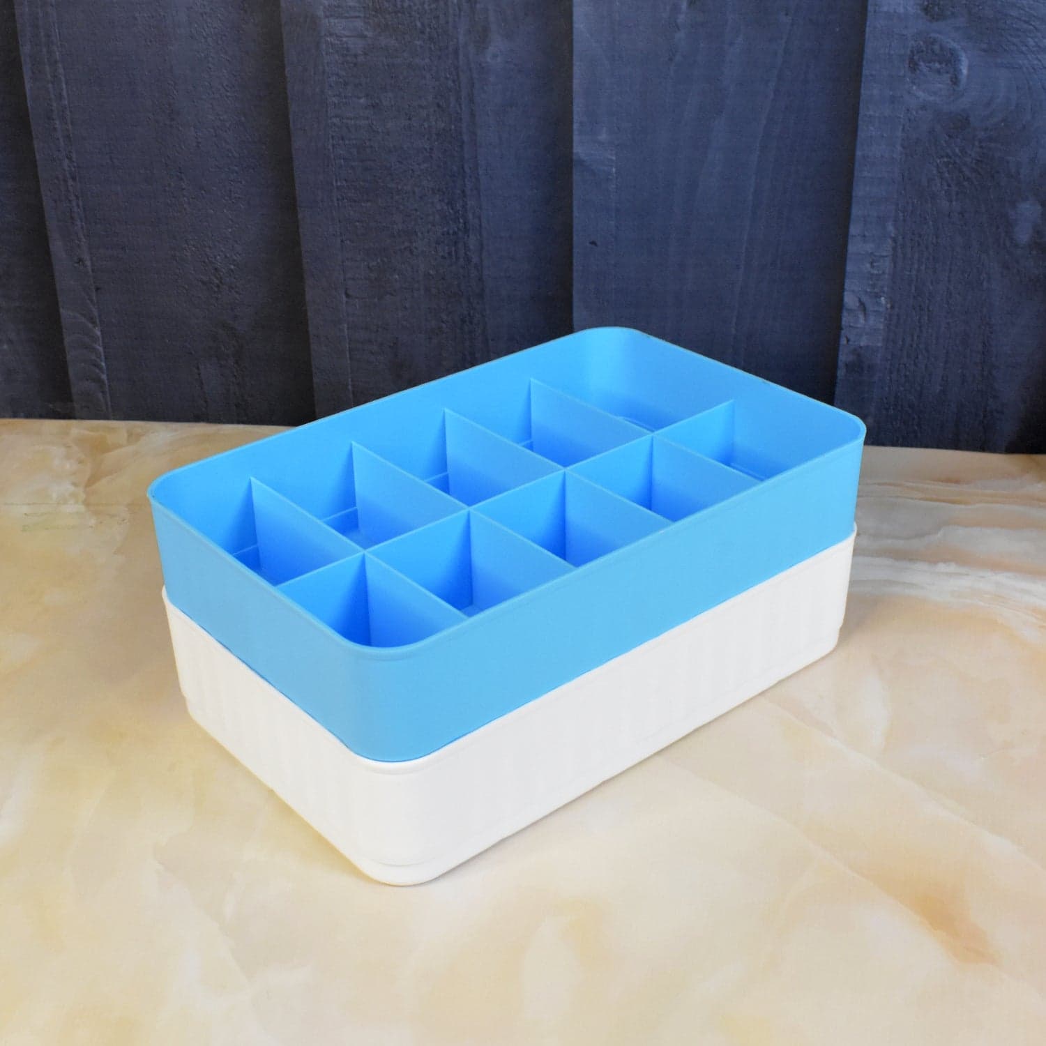Multi-Function Desktop Drawer Storage Box 10 Grid Underwear Socks Box (2 Pc Set) thumbnail 6