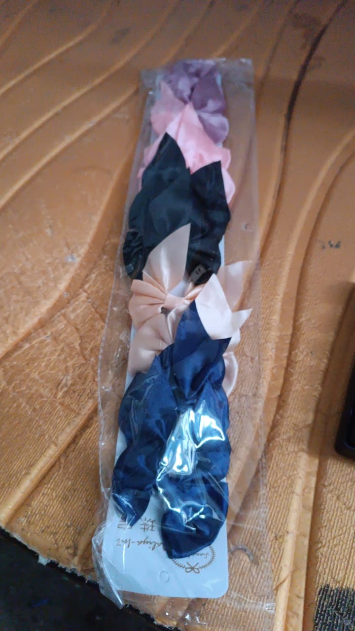 Satin Bow Hair Clip 10Pc thumbnail 5