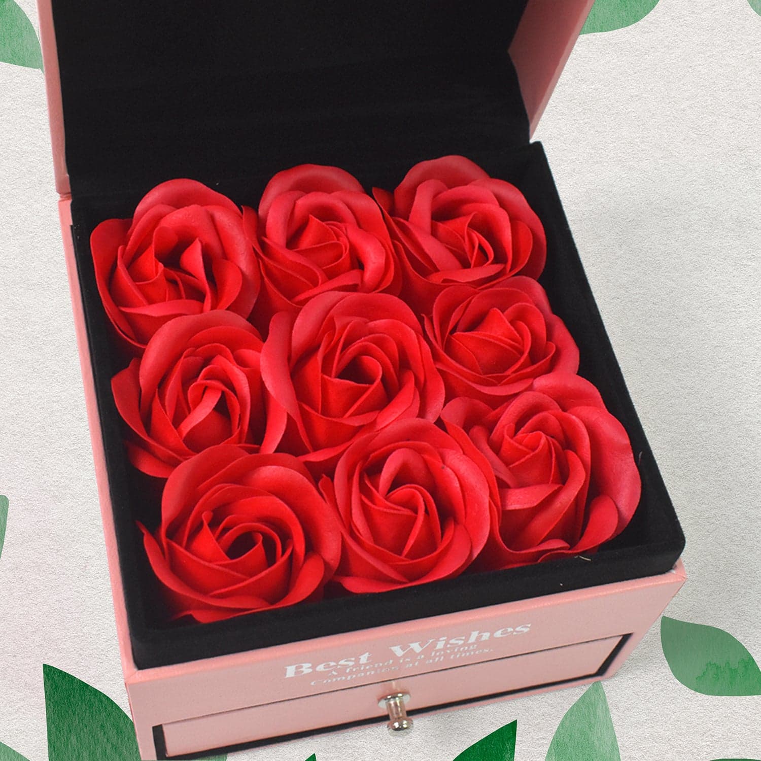 Preserved Eternal Rose Flower Gift Box Drawer with I Love You thumbnail 6