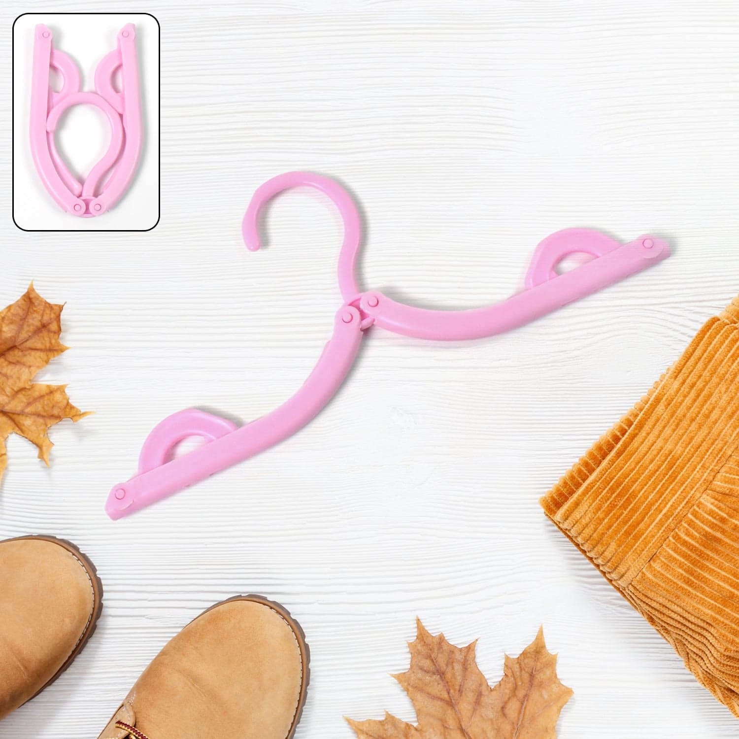 Travel Hangers, Portable Folding Clothes Hangers (1 Pc / Small) thumbnail 1
