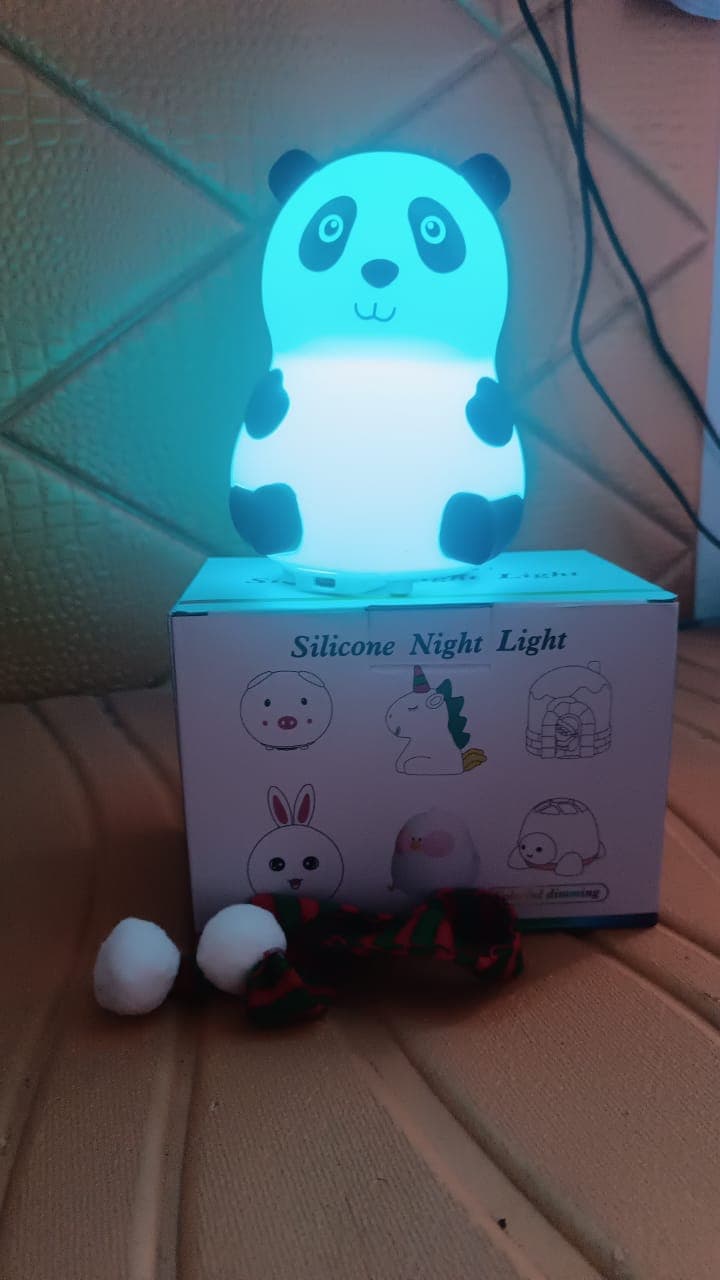 Panda 7-Color LED Silicone Touch Lamp (1 Pc) thumbnail 10
