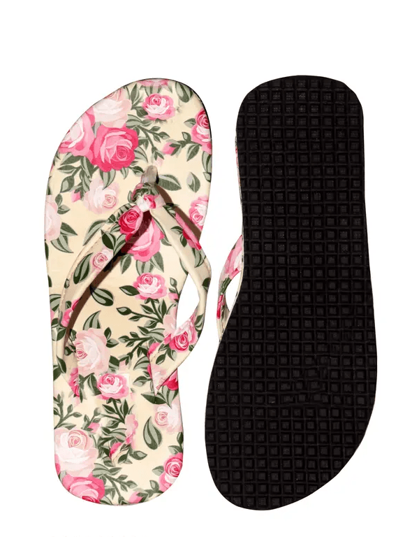 LifeO Stylish Flipflops and Slippers Cream color For Women & Girls thumbnail 3