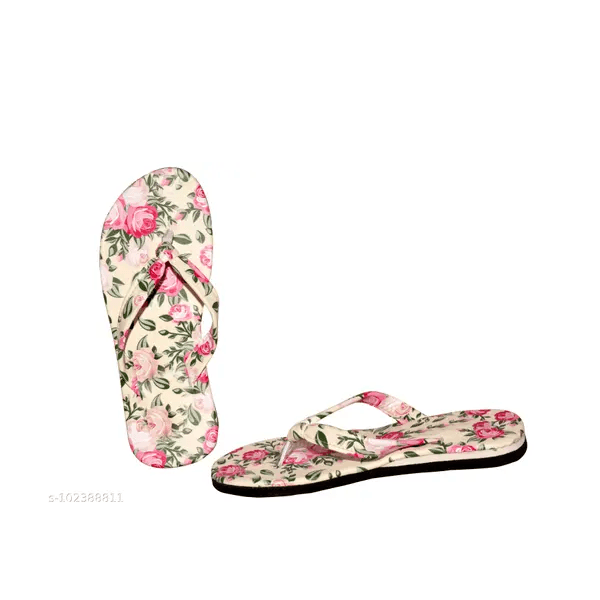 LifeO Stylish Flipflops and Slippers Cream color For Women & Girls thumbnail 4