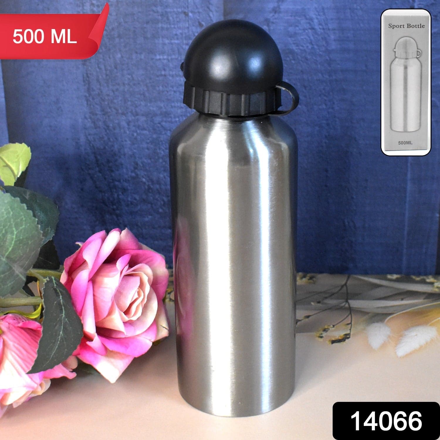 Aluminium Sports Water Bottle Look for Sports Gym (Capacity 500 ML Approx) thumbnail 2