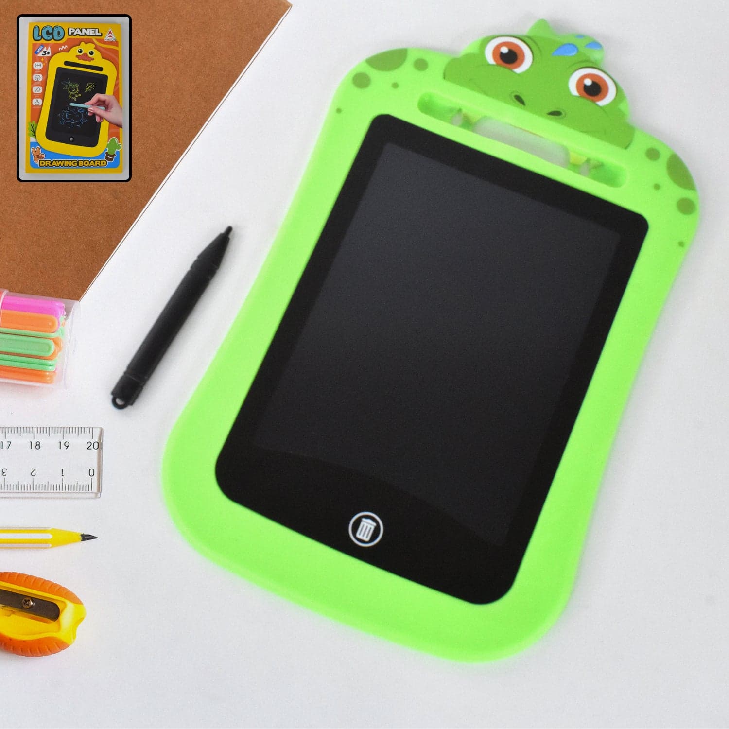Kids Portable LCD Writing Tablet (1 Pc / Mix Design) thumbnail 3