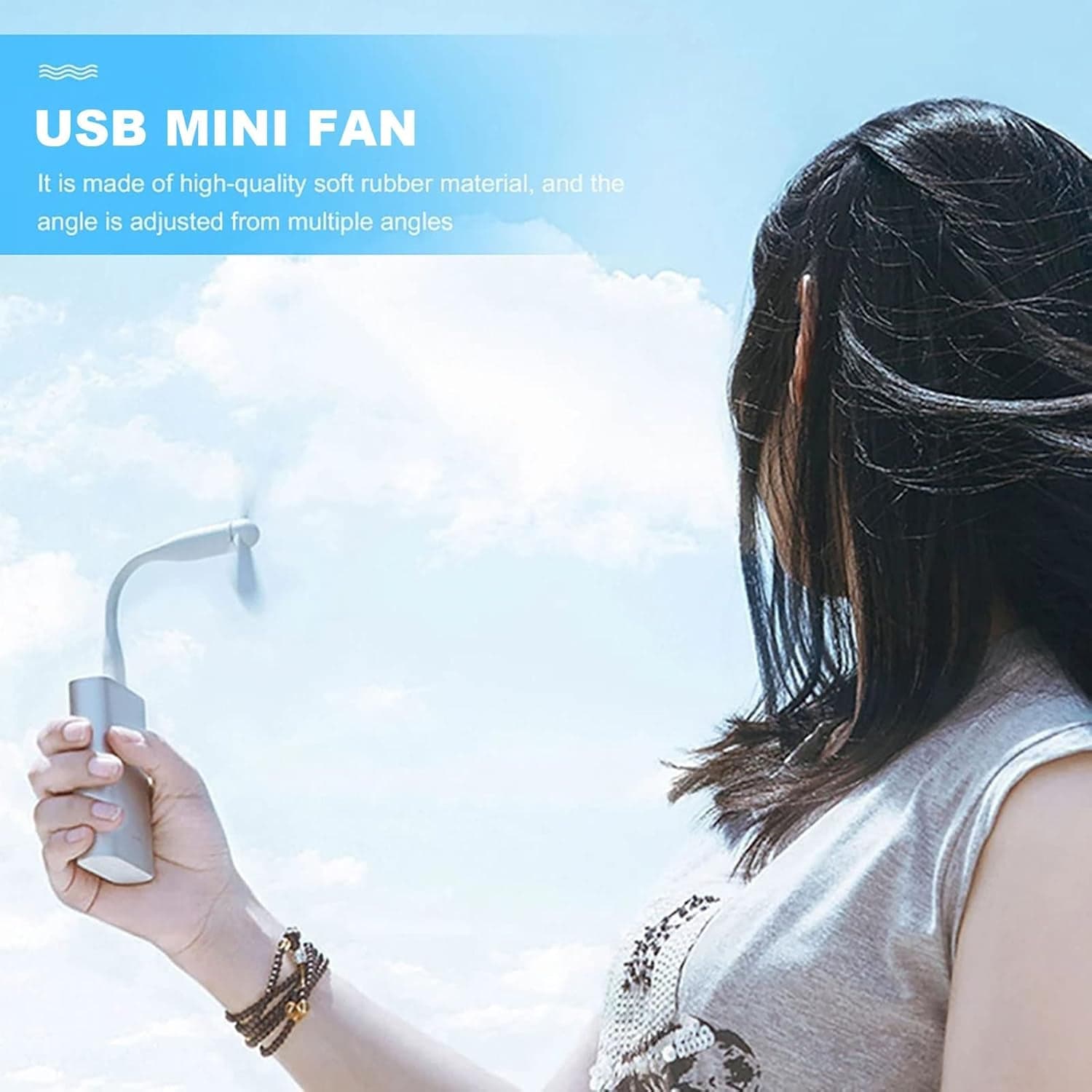 Apple USB Mini Fan, Flexible USB Fan (1 Pc) thumbnail 3