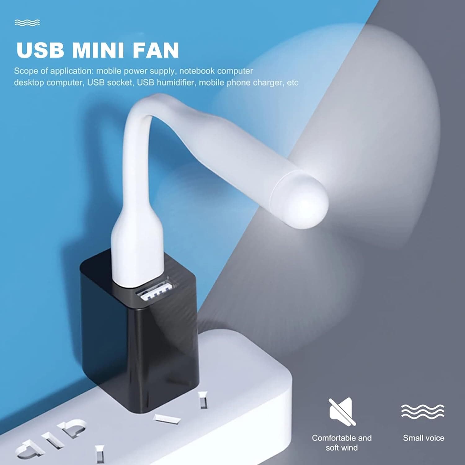Apple USB Mini Fan, Flexible USB Fan (1 Pc) thumbnail 8