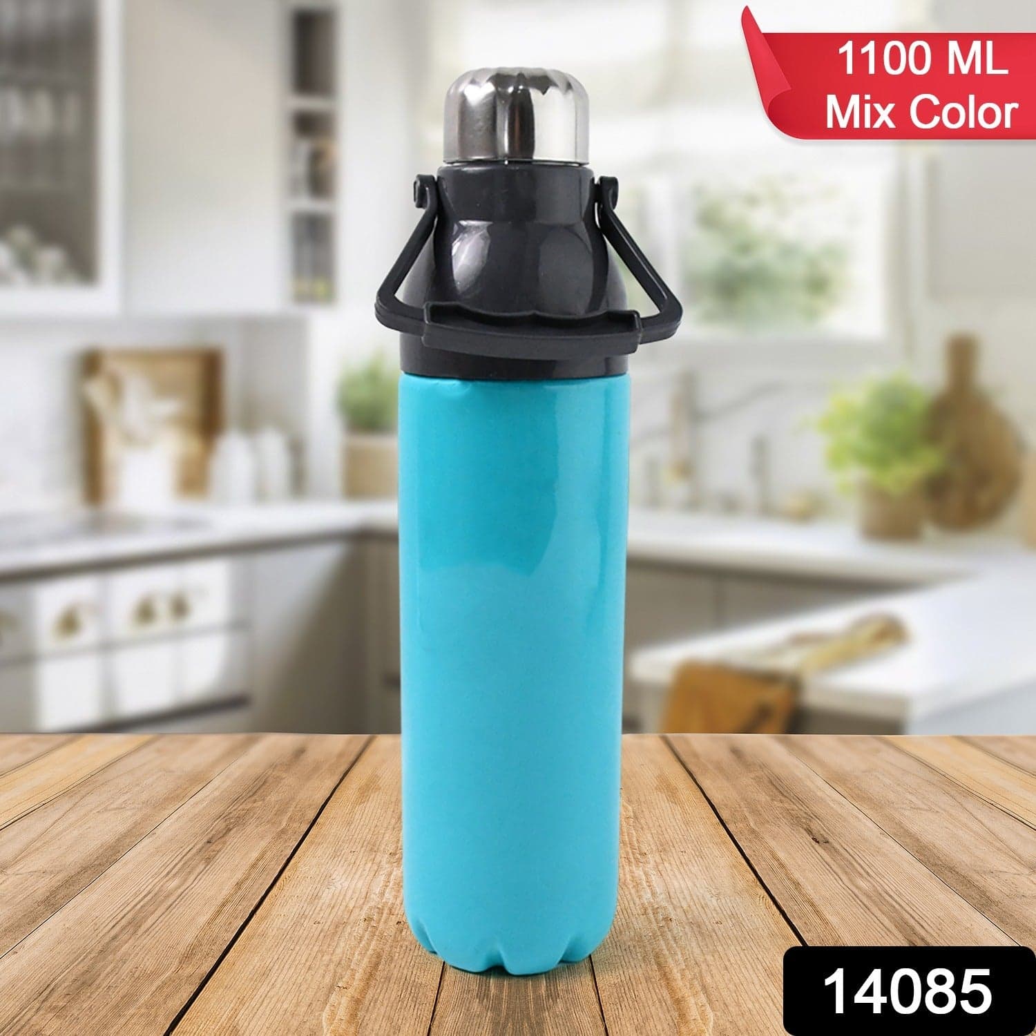 Plastic Sports Bottle Insulated, Leakproof, BPA-Free (1100Ml / Mix Color) thumbnail 2