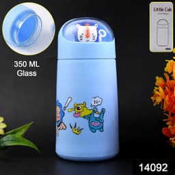 Double Wall Cartoon Glass Water Bottle 350Ml 1 Pc