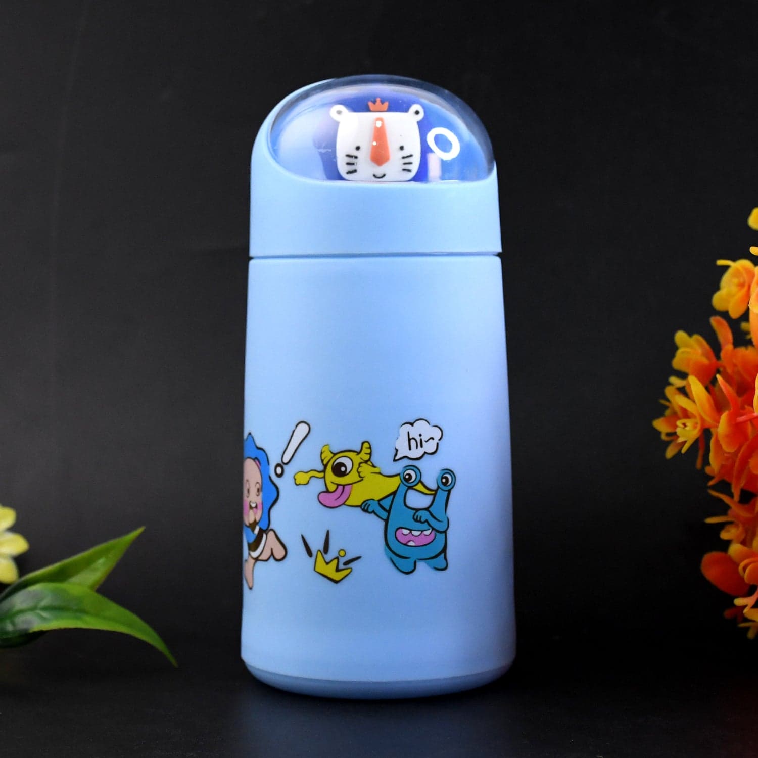 Double Wall Cartoon Glass Water Bottle 350Ml 1 Pc thumbnail 2