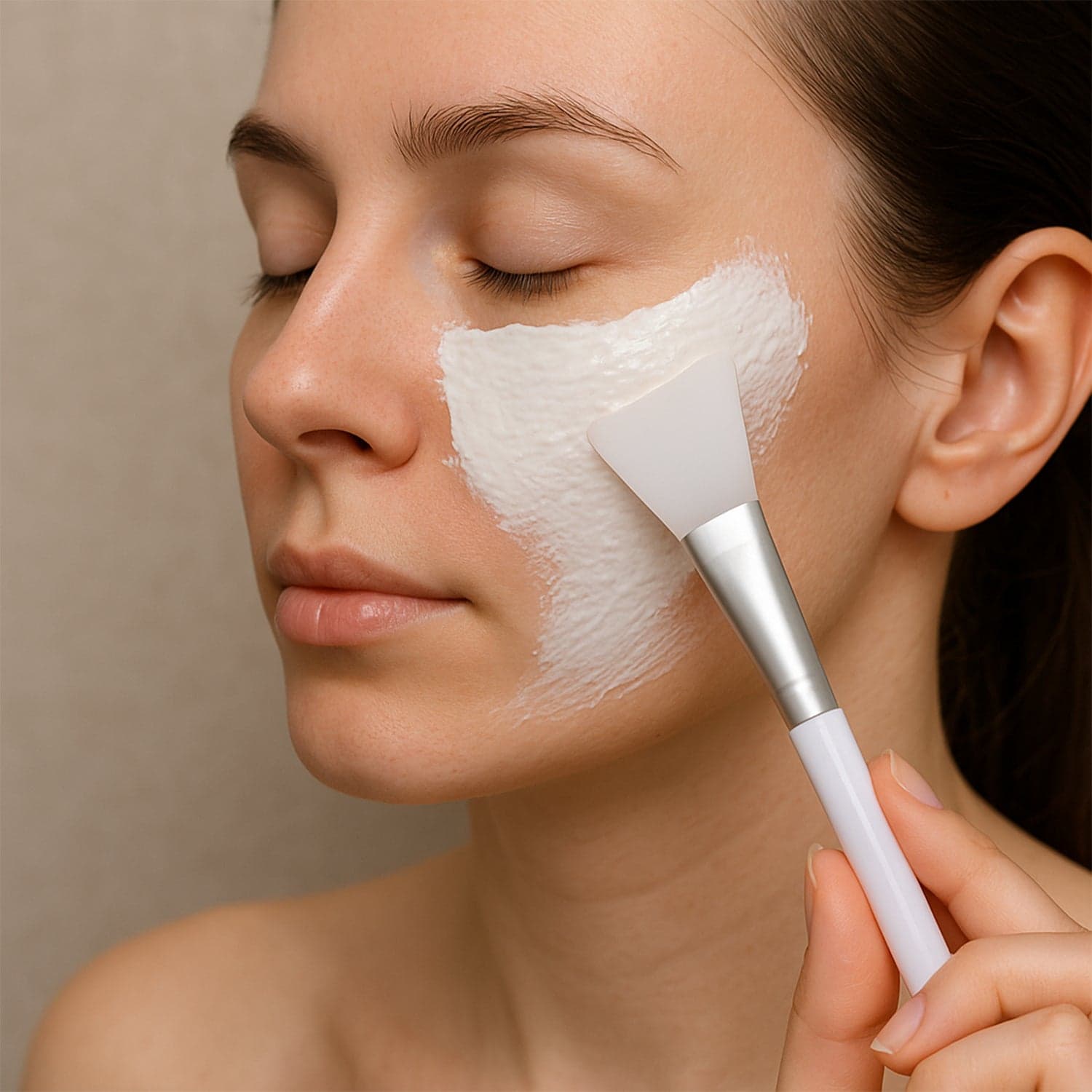 Silicone Face Mask Applicator Brush 1 Pc thumbnail 3