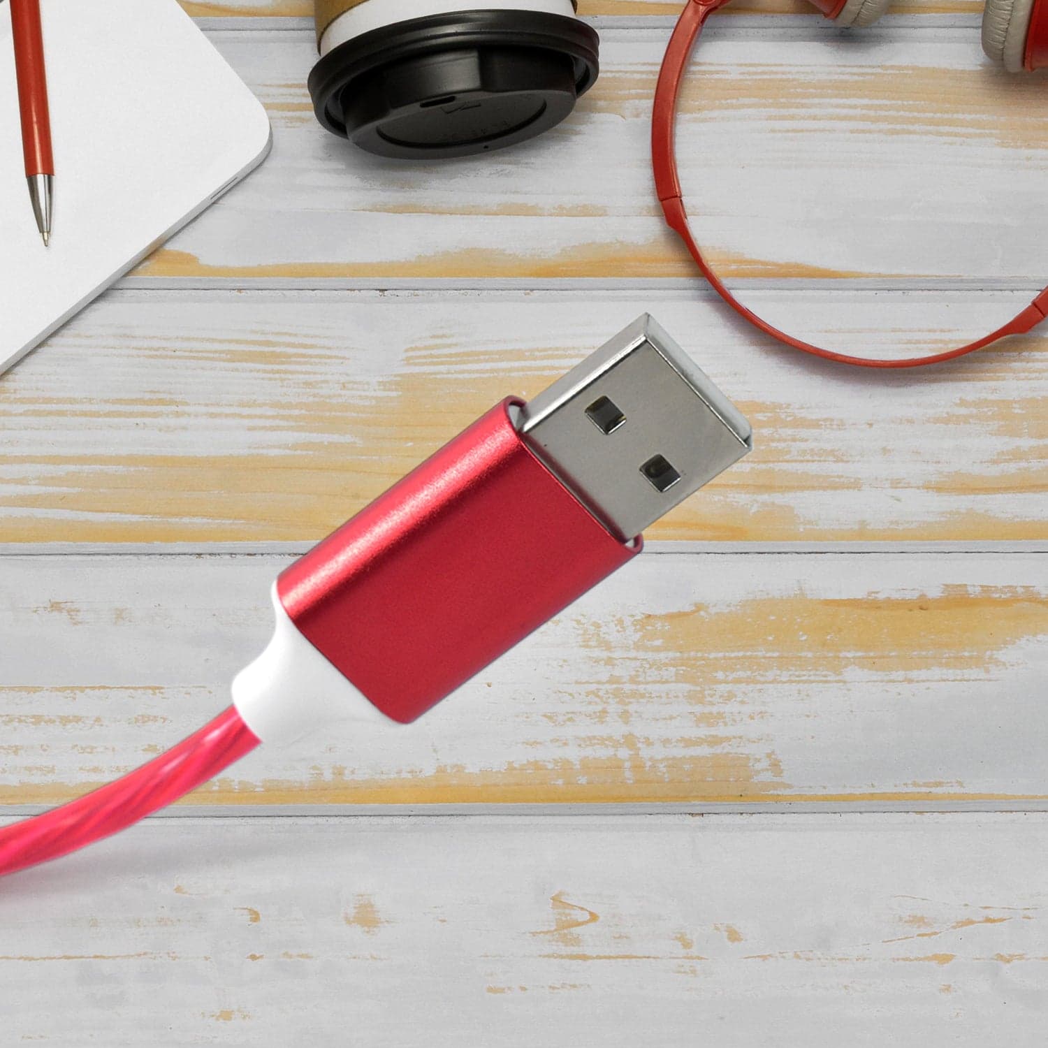 3 in 1 Charging Cable Light Up Fast Charger Lighting Cable (Mix Color) thumbnail 4
