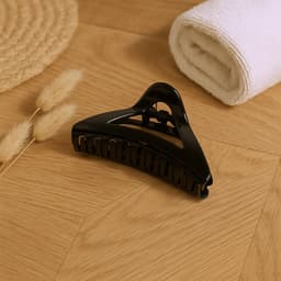 Triangle Shape Mix Color Plastic Hair Claw Clip of 1 Pc Durable Grip for Women and Girls