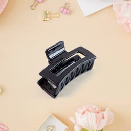 Matte Finish Rectangle Hair Claw Clip for Women and Girls of Assorted Color Pack of 1 Pc