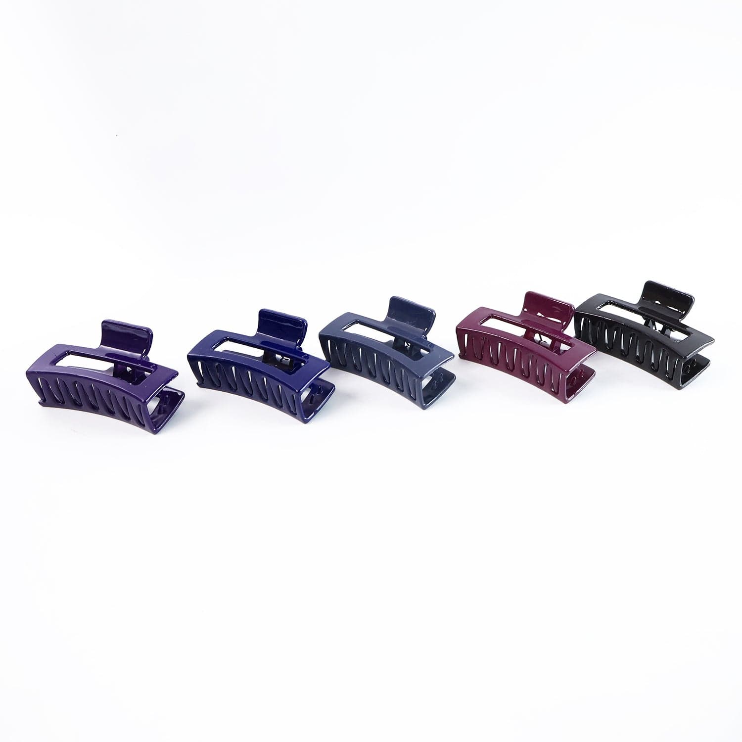 Matte Finish Rectangle Hair Claw Clip for Women and Girls of Assorted Color Pack of 1 Pc thumbnail 5