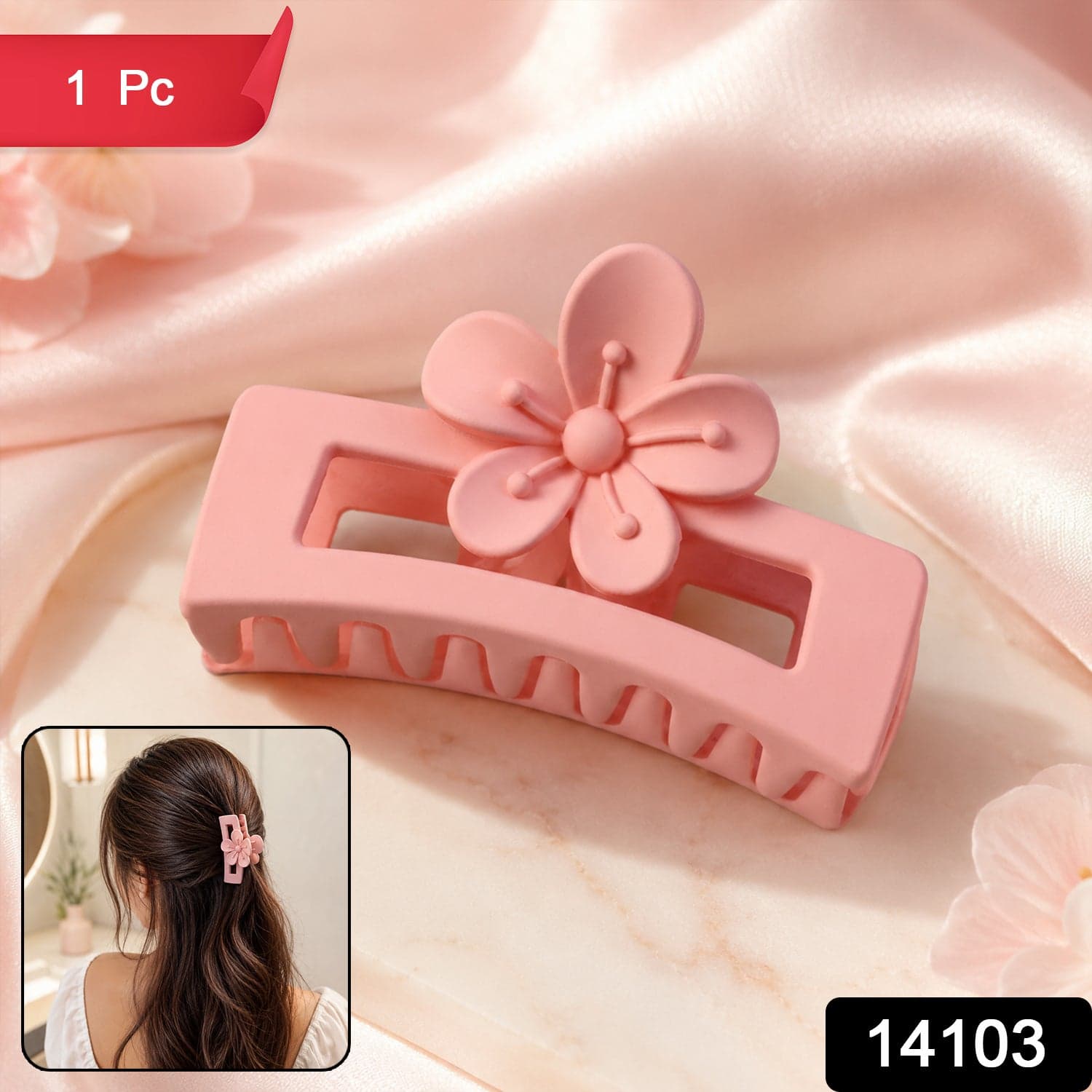 Plastic Hair Claw Clip the Strong Grip & Trendy Design for Women & Girls thumbnail 2