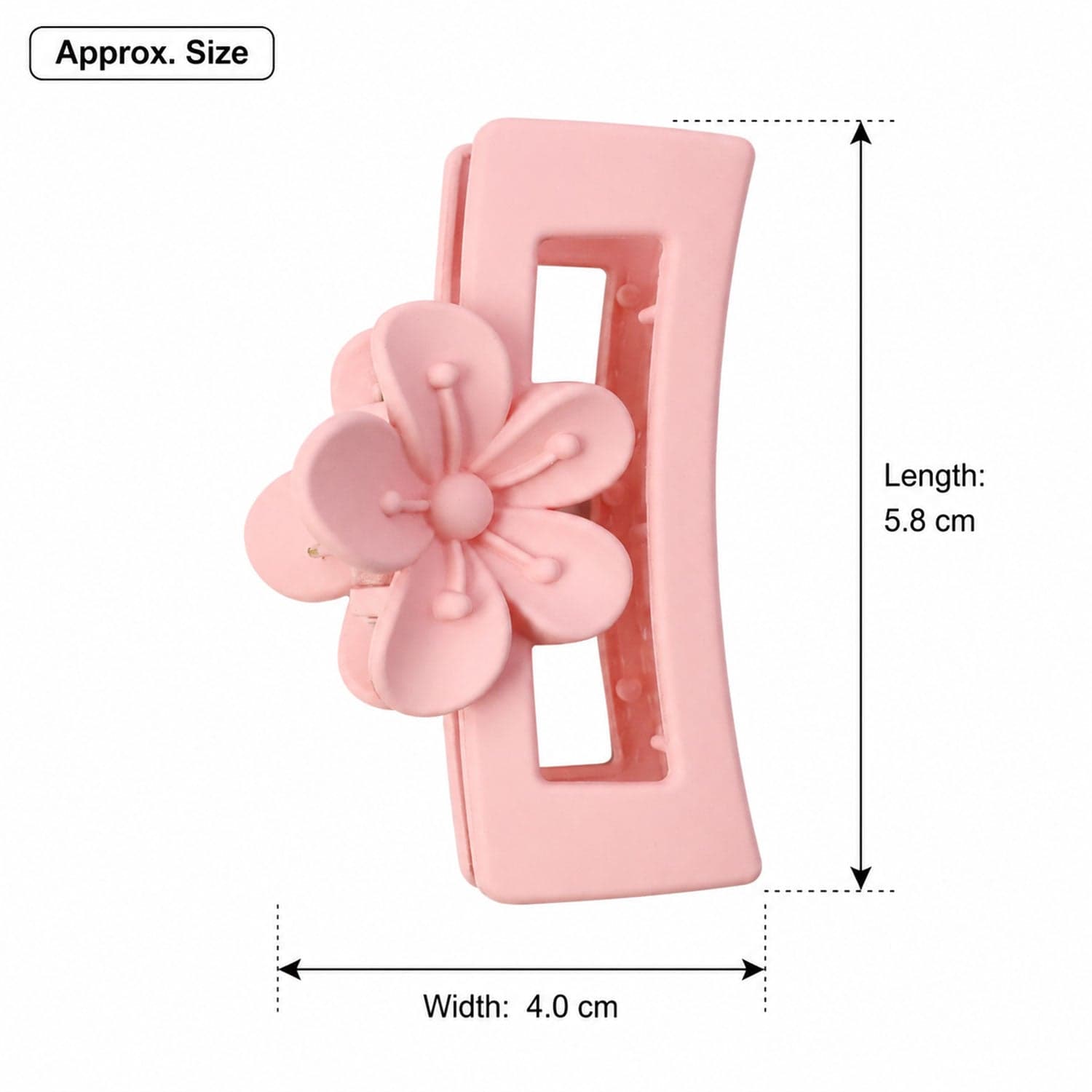 Plastic Hair Claw Clip the Strong Grip & Trendy Design for Women & Girls thumbnail 6
