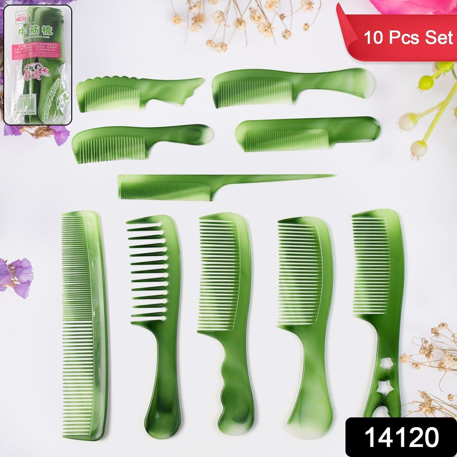 Multipurpose Hair Comb Set 10 Pc thumbnail 1