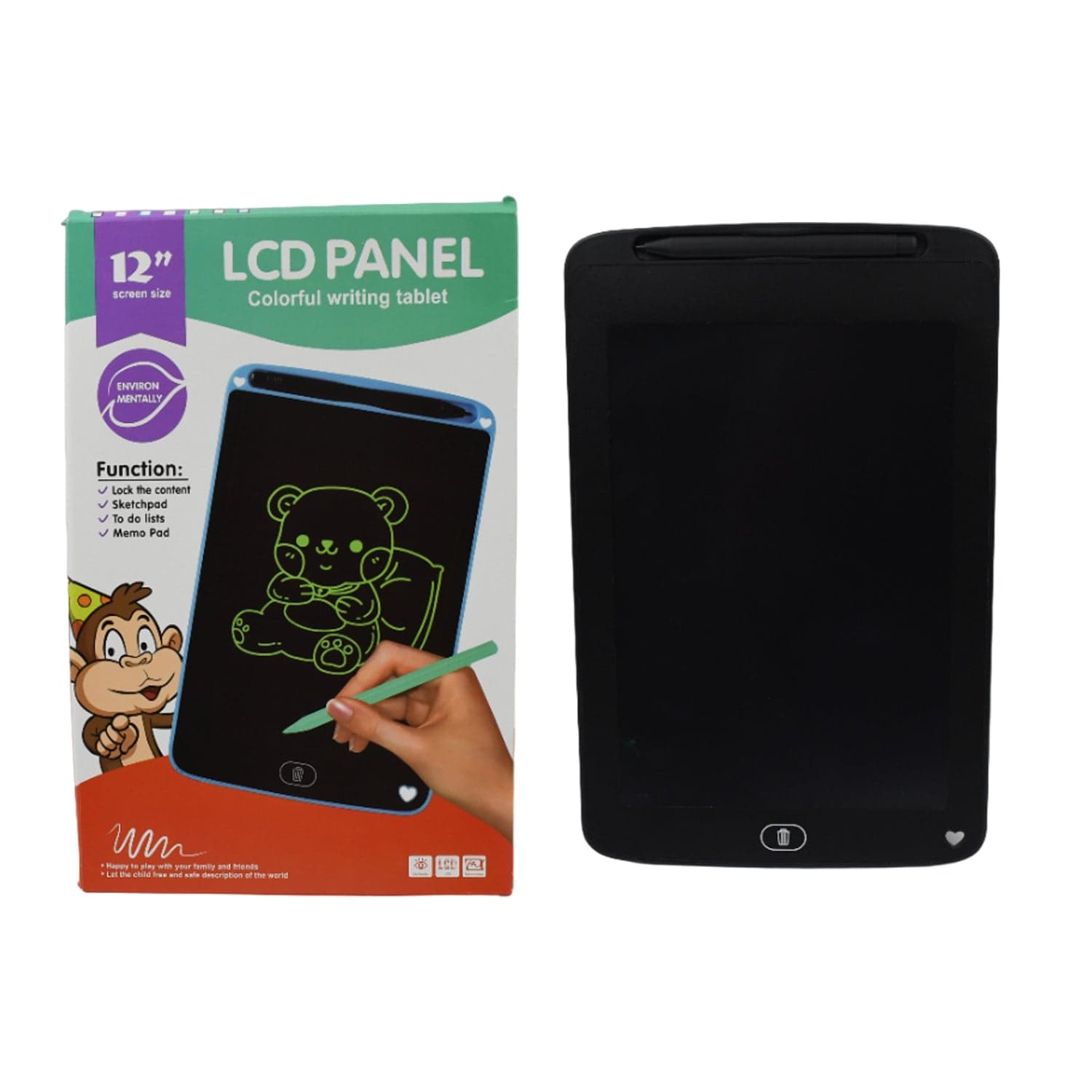 Portable LCD Writing Tablet of 12-Inch Digital Notepad for Kids & Notes thumbnail 4