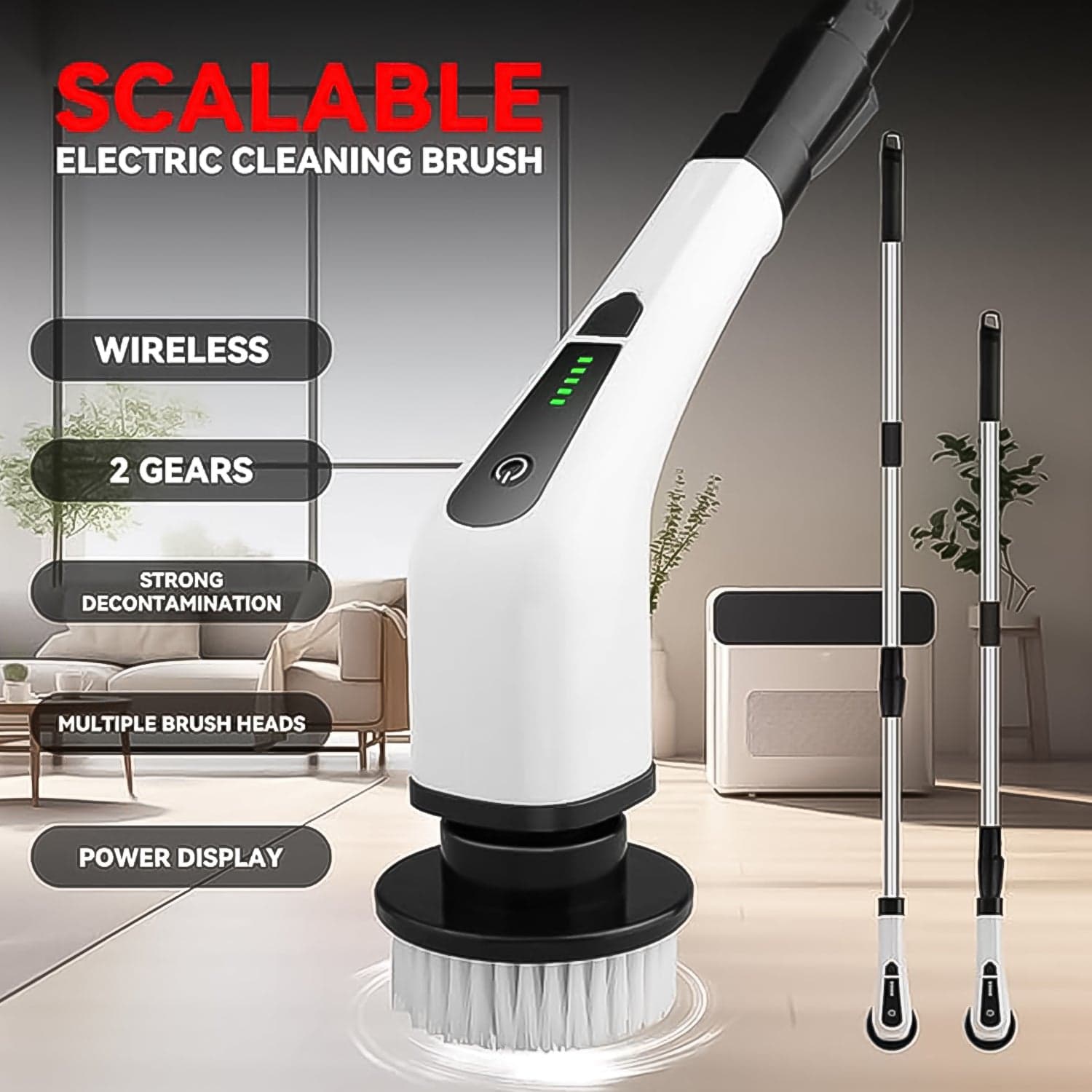 7In1 Ele Spin Scrubber Cleaning Brush thumbnail 3