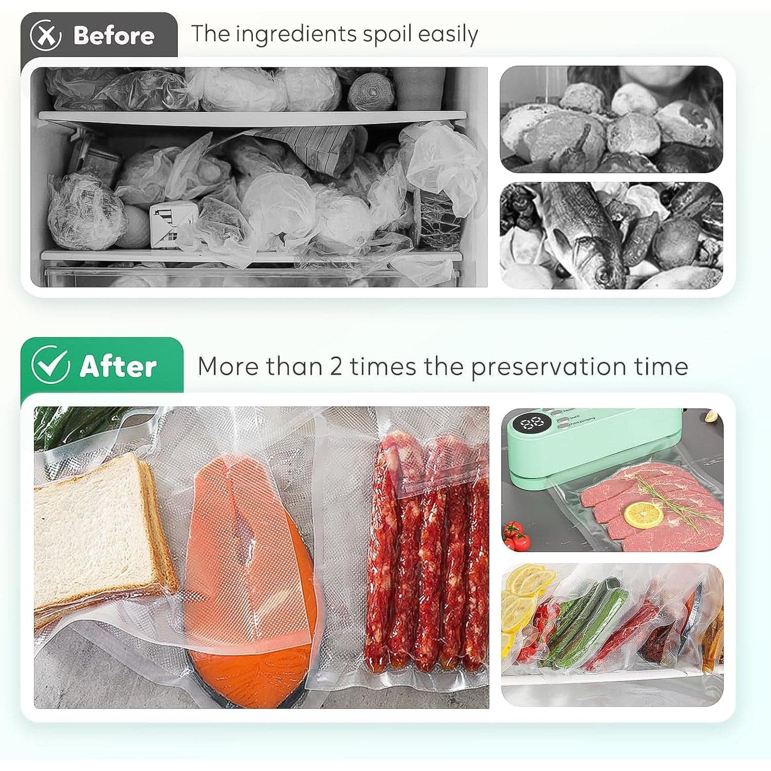 Rechargeable Electric Vacuum Sealer Machine thumbnail 2