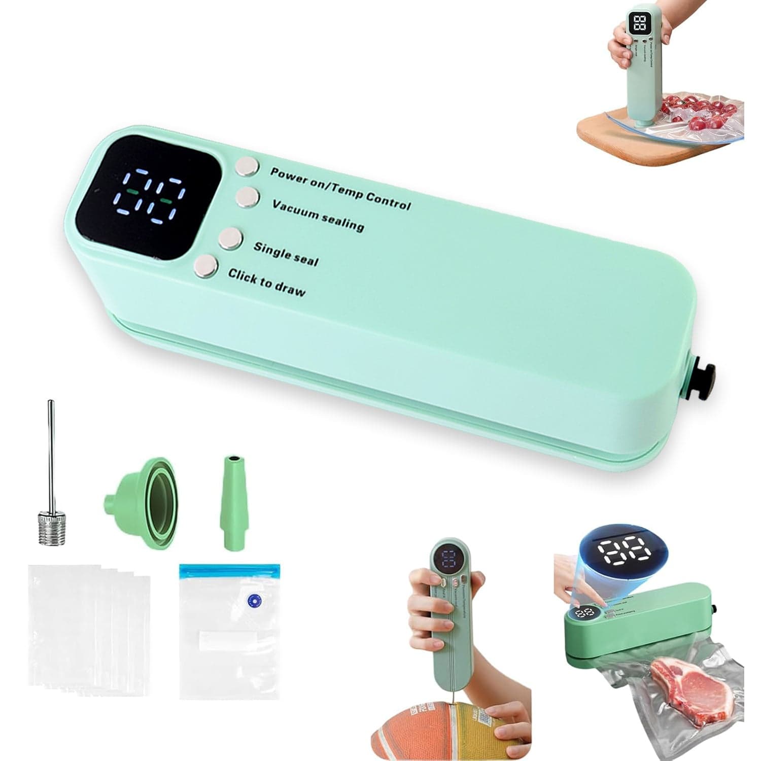 Rechargeable Electric Vacuum Sealer Machine thumbnail 5