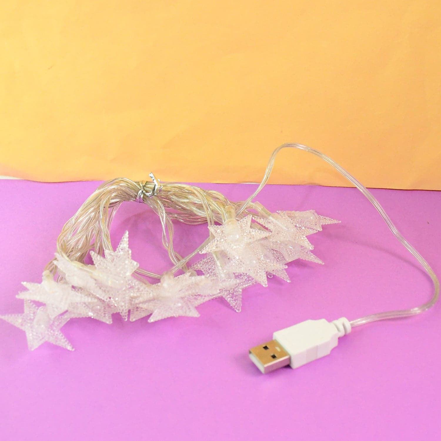 Usb Powered 20 Led Decorative Star String Fairy Lights thumbnail 3