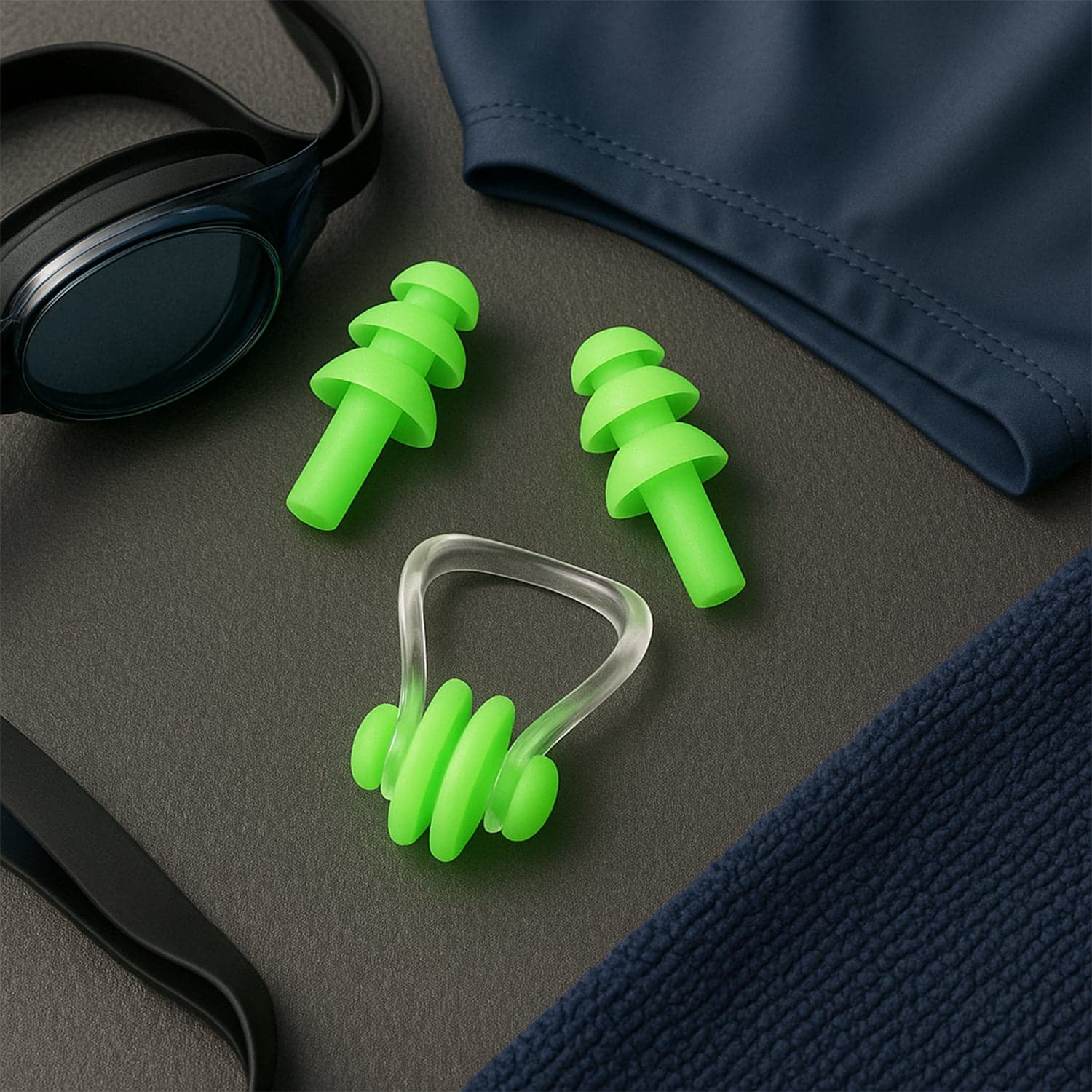 Swimming Earplugs And Nose Clip Set 3 Pc thumbnail 5
