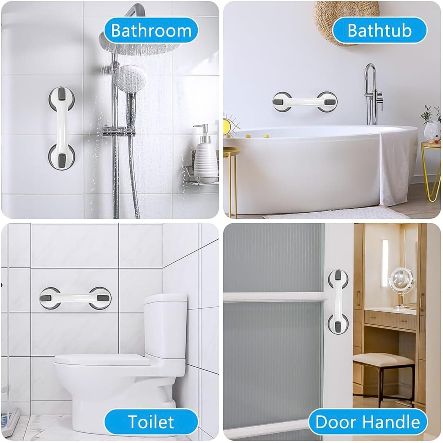 Suction Grab Bar Handle For Bathroom Safety 1 Pc thumbnail 3