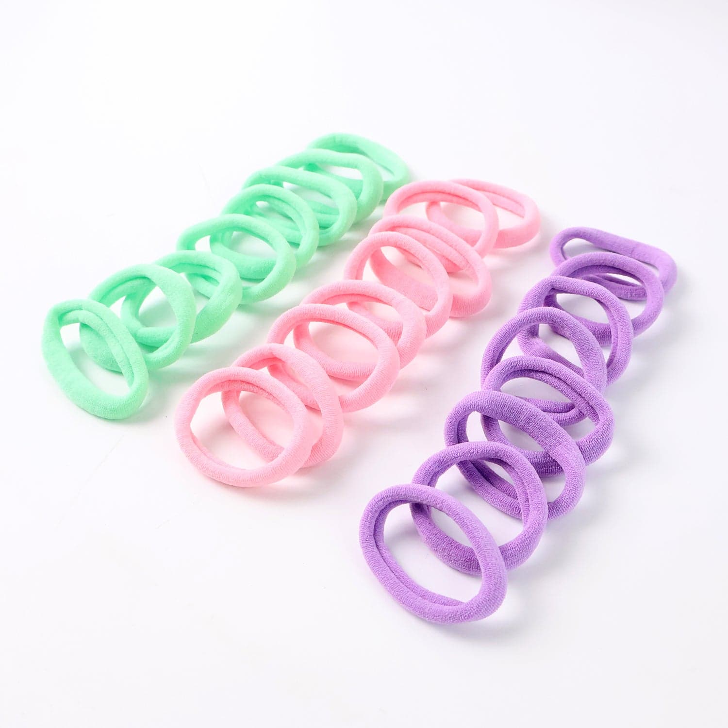 Soft Elastic Hair Bands Set For Girls 24 Pc thumbnail 4