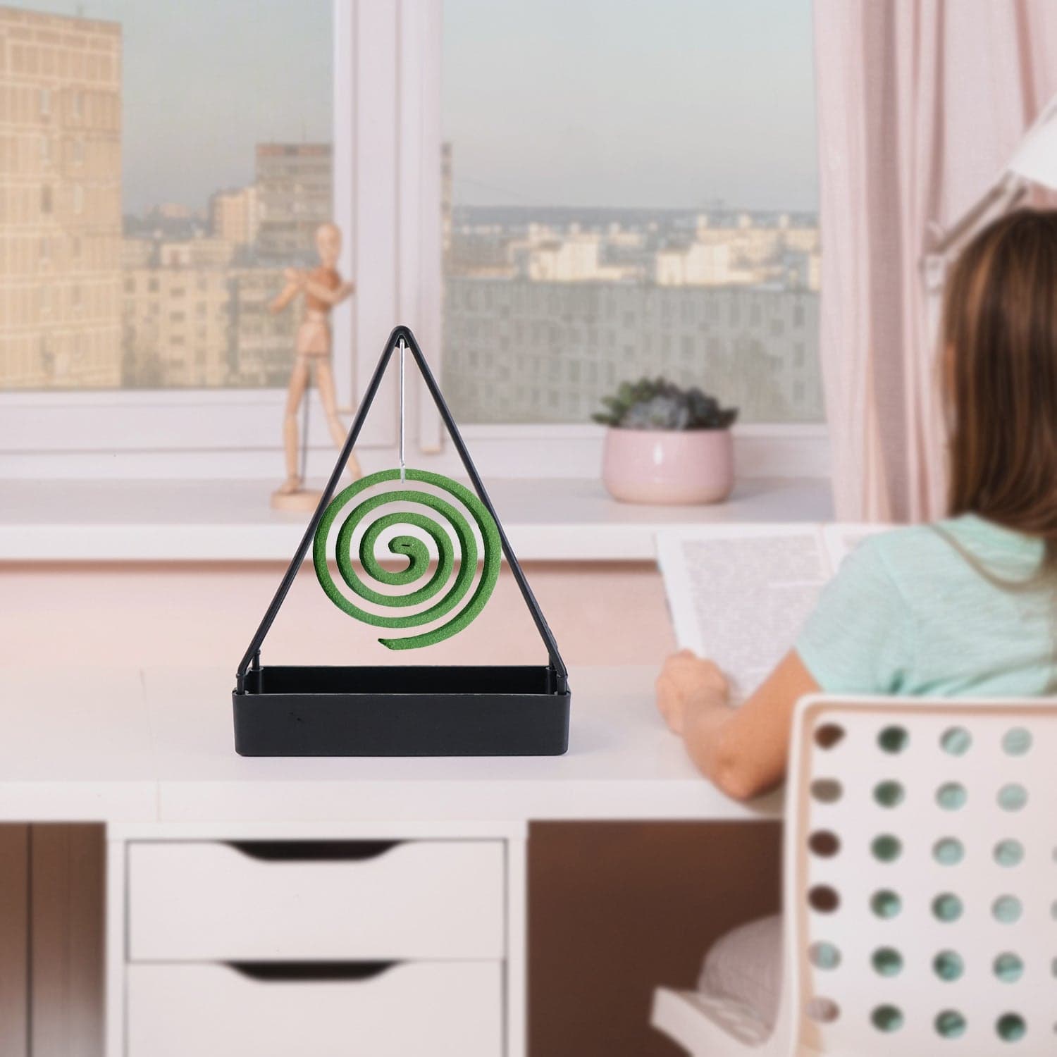 Compact Triangle Mosquito Coil Stand 1 Pc thumbnail 6