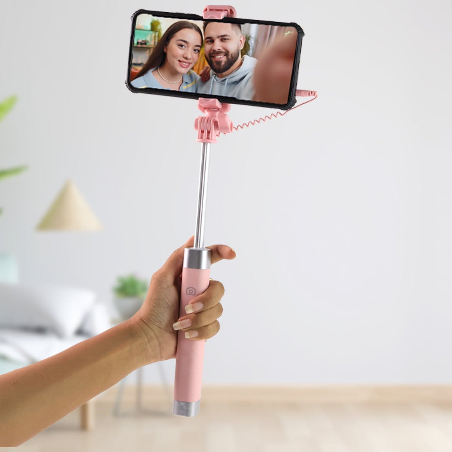 Selfie Stick With Mirror 1Pc thumbnail 2