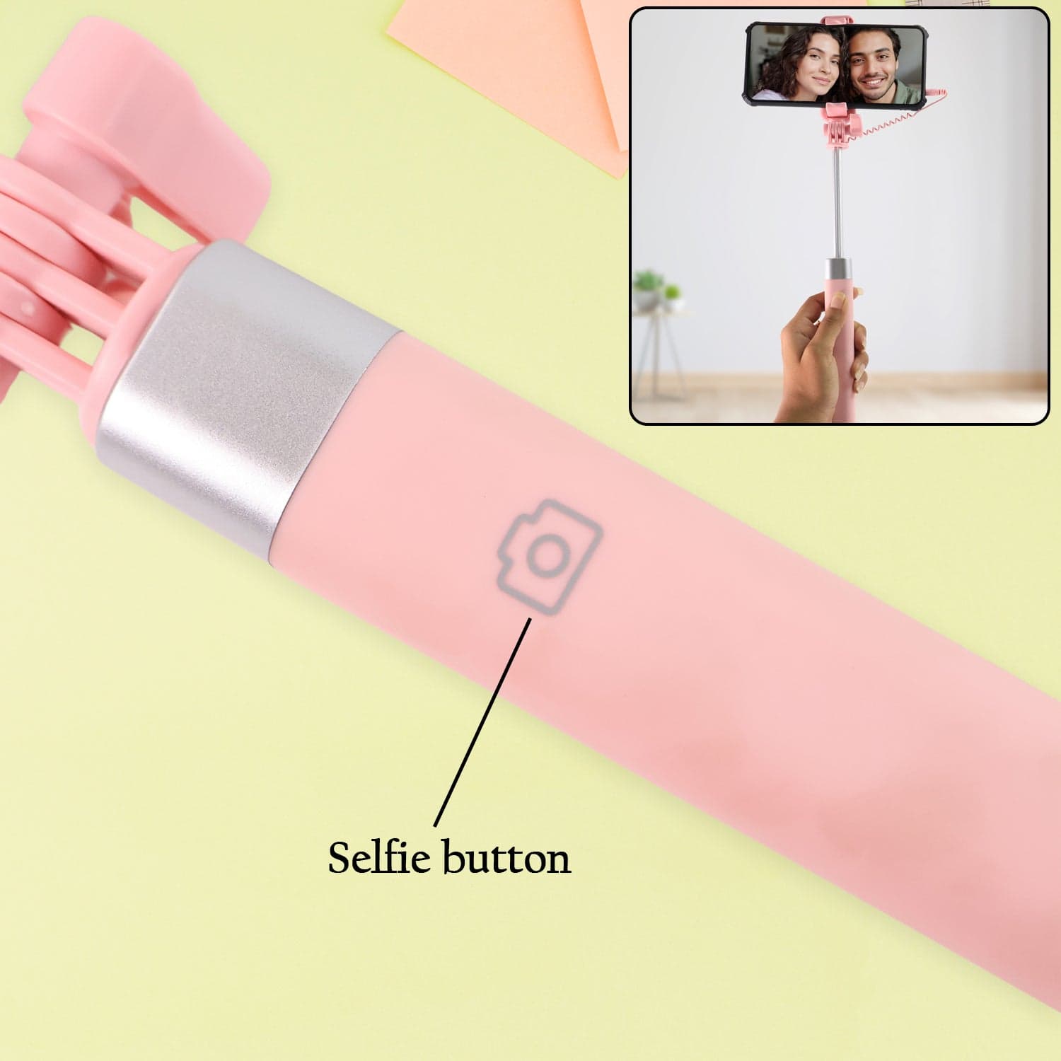 Selfie Stick With Mirror 1Pc thumbnail 5