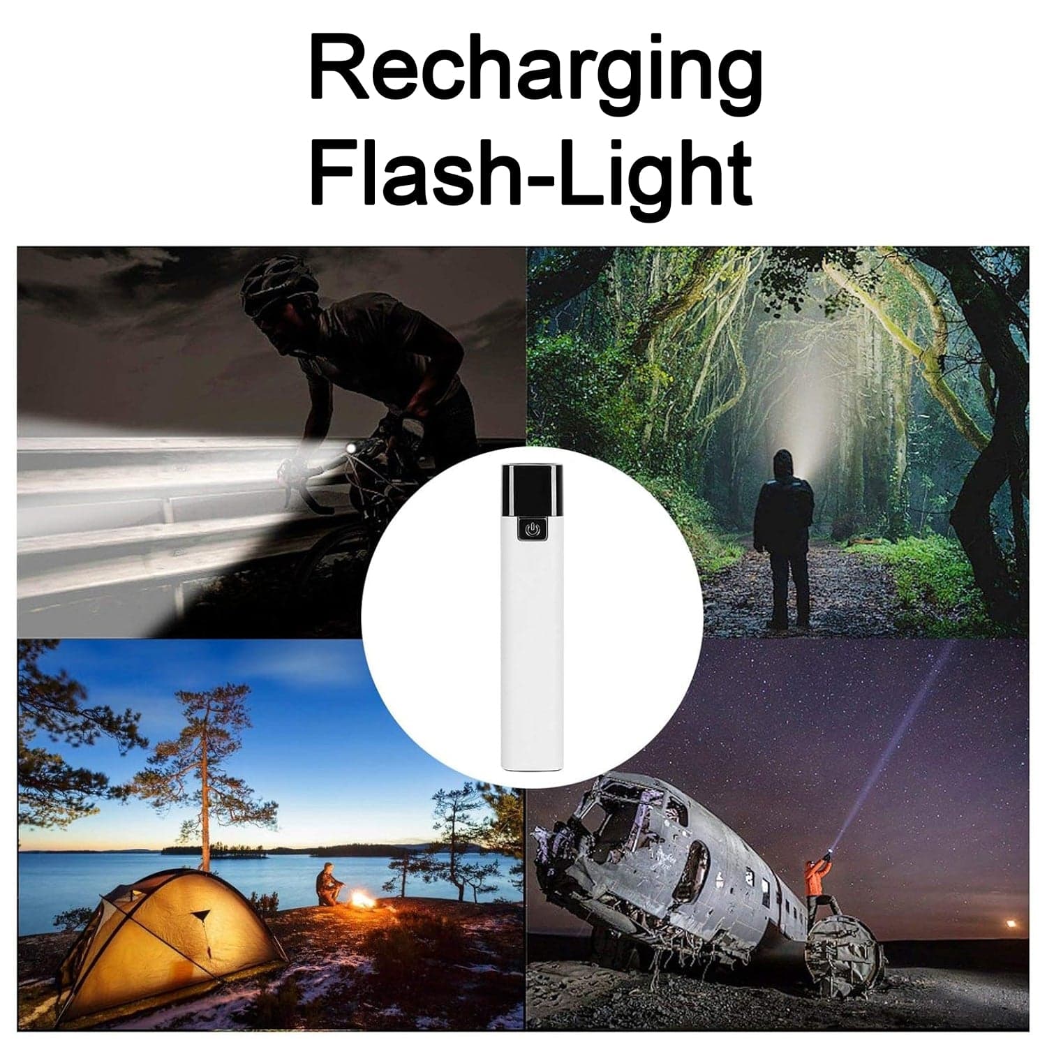 Rechargeable Touch Control Led Flashlight 1 Pc thumbnail 6