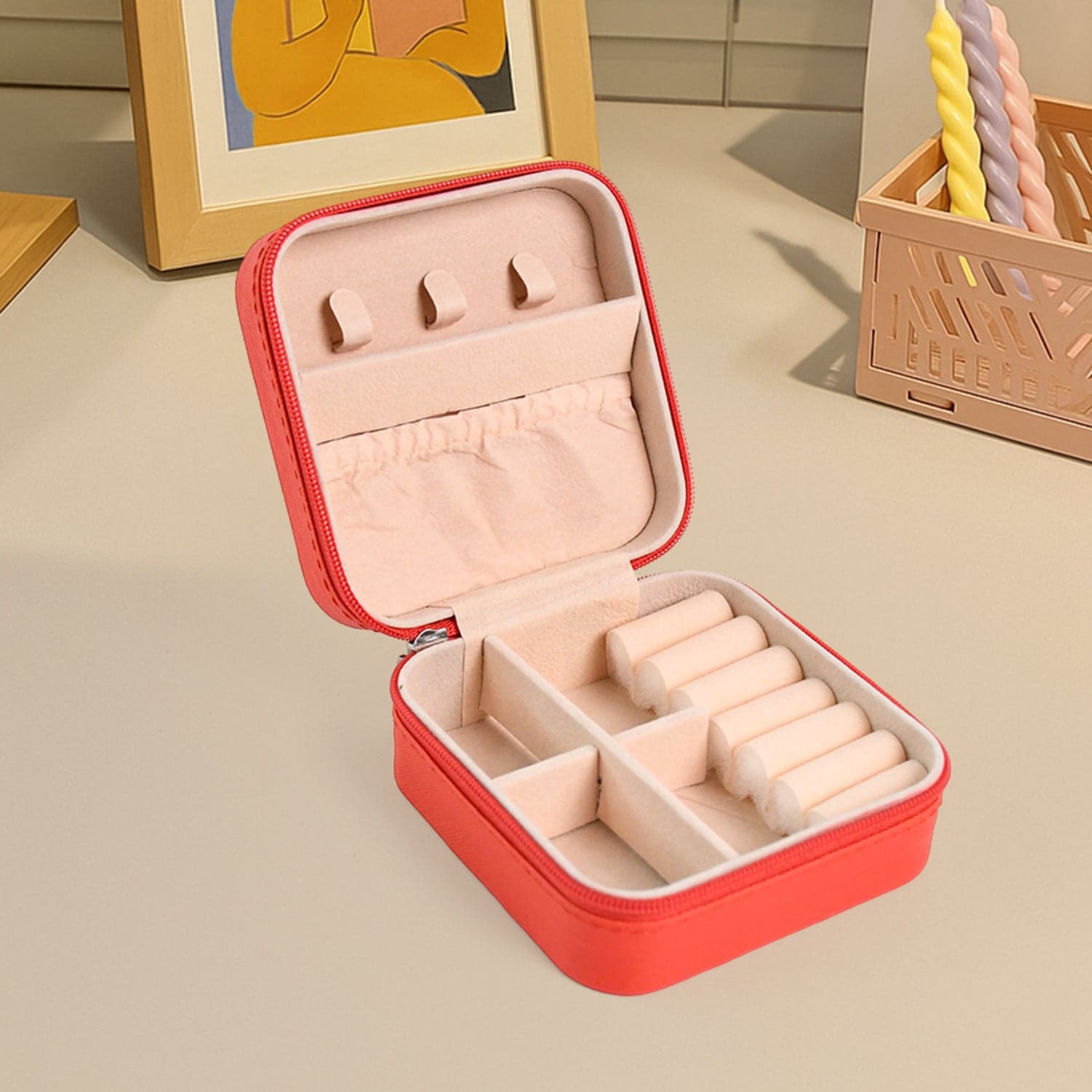 Portable Jewelry Storage Organizer Box 1 Pc thumbnail 2