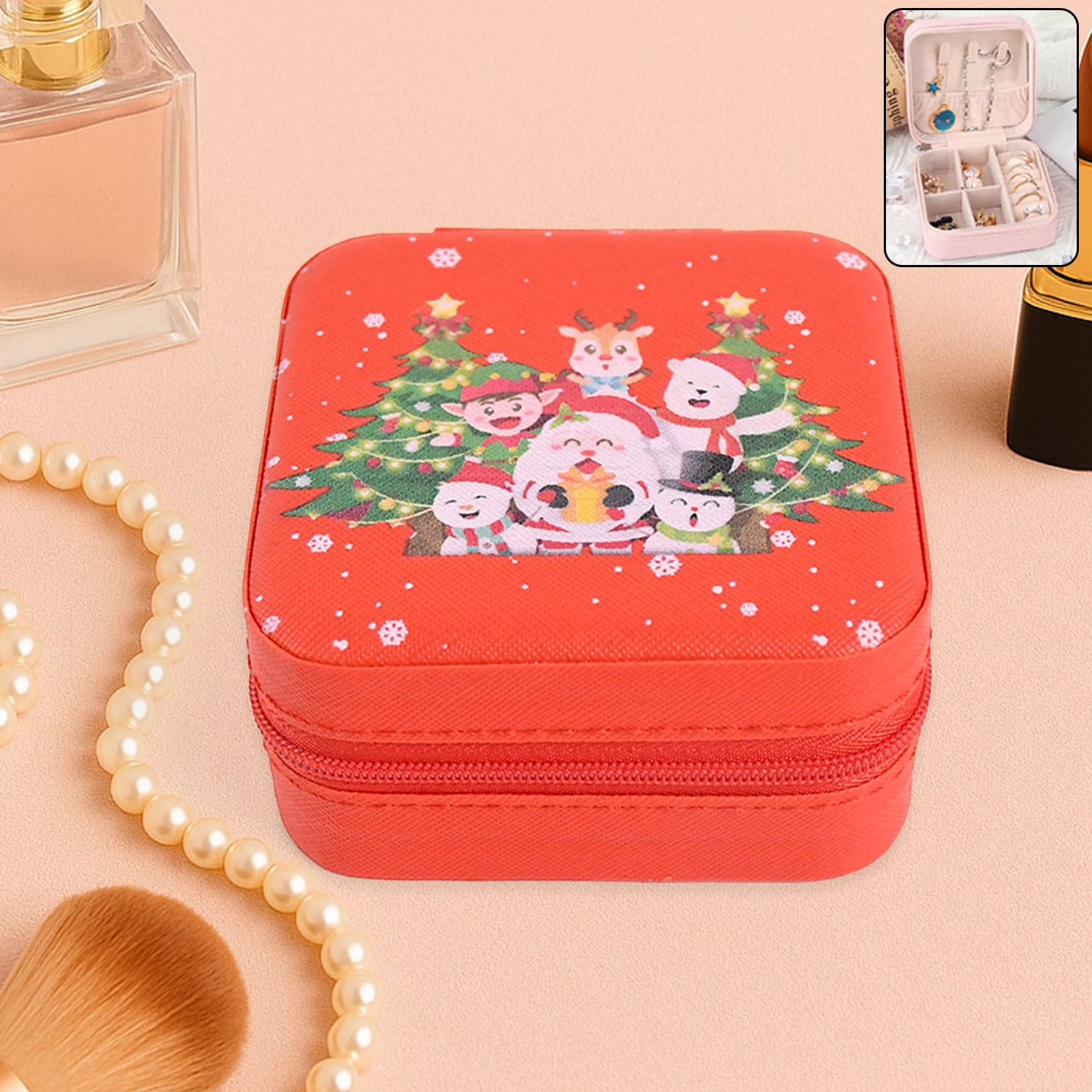 Portable Jewelry Storage Organizer Box 1 Pc thumbnail 4