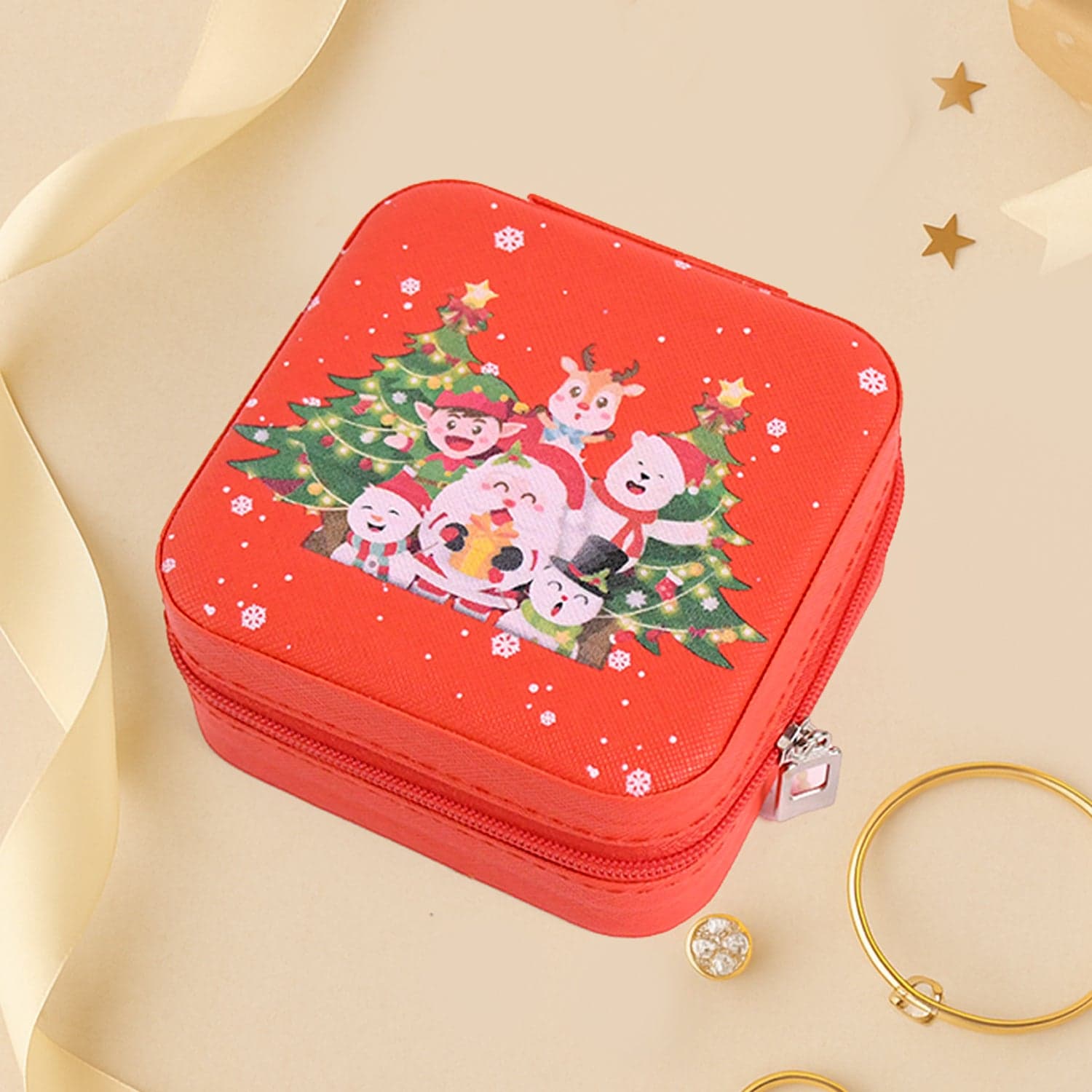 Portable Jewelry Storage Organizer Box 1 Pc thumbnail 6