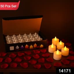Flameless Led Tealight Candles 50 Pc