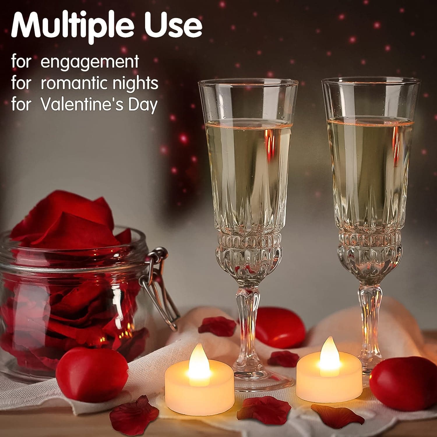 Flameless Led Tealight Candles 50 Pc thumbnail 3
