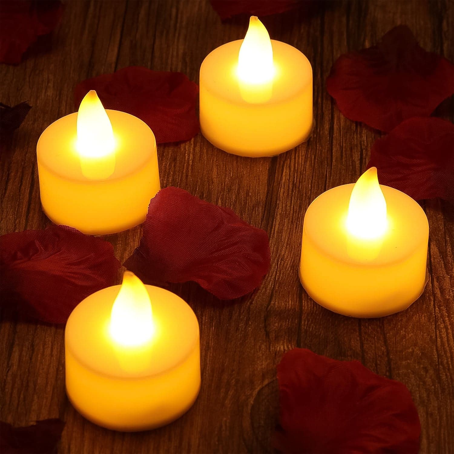 Flameless Led Tealight Candles 50 Pc thumbnail 4