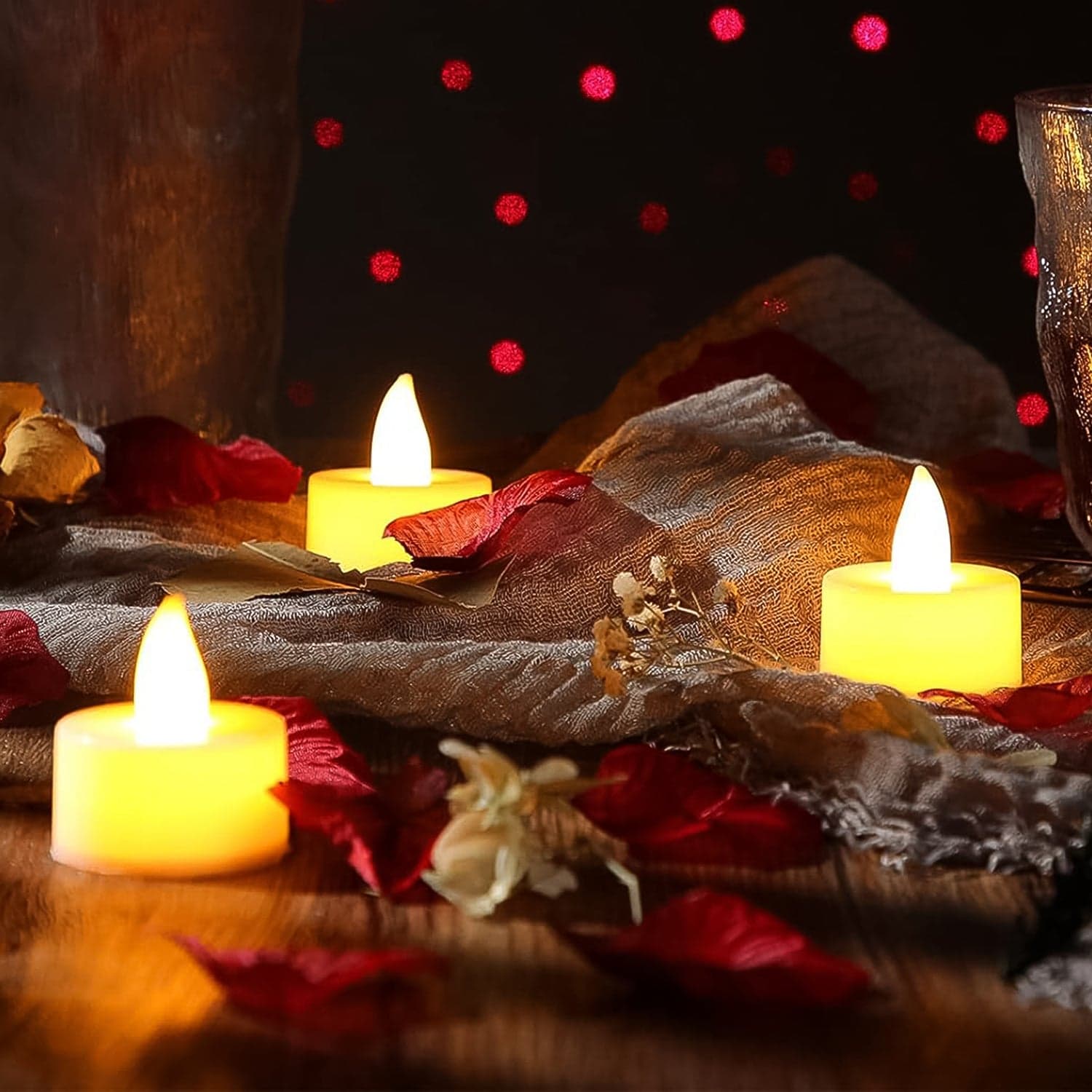 Flameless Led Tealight Candles 50 Pc thumbnail 5