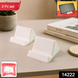 Compact Plastic Mobile Phone Holder Stand 2 Pc Mix Color