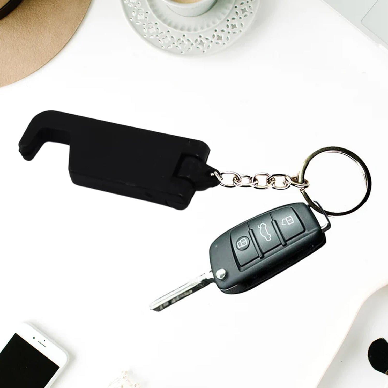 2 In 1 Plastic Keychain Mobile Stand 5Pcs Set thumbnail 4