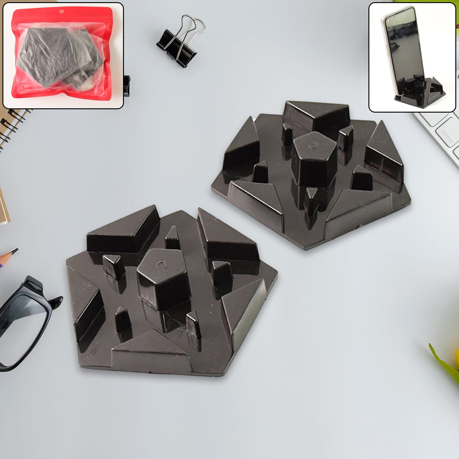 14227 Hexagonal Shape Mobile Holder 2Pc No4 thumbnail 2