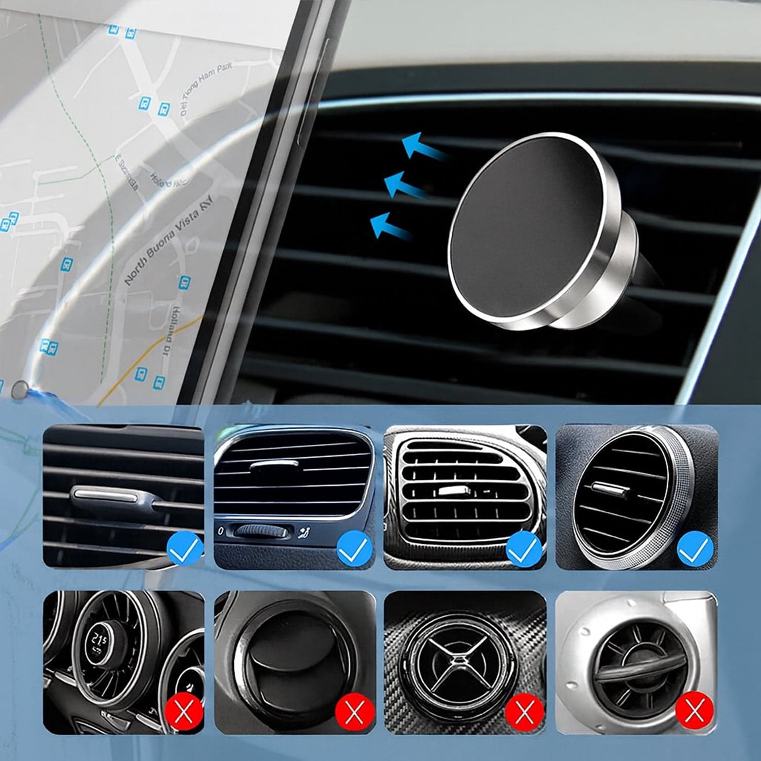 360 Rotating Magnetic Phone Holder Stand 1 Pc thumbnail 7