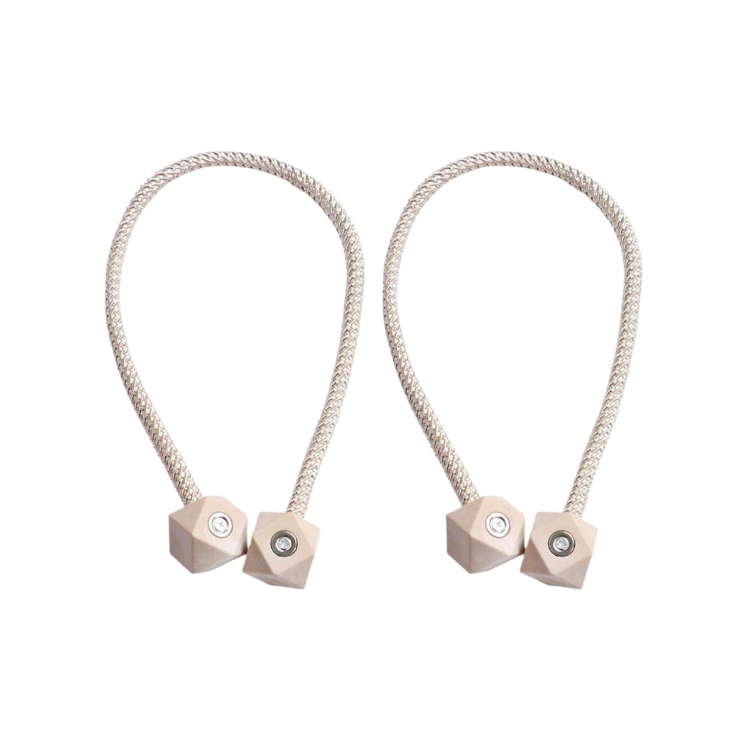 Non-Magnetic Curtain Tiebacks: Decorative Pearl Design (2 Pc, (Without Magnet Buckle) thumbnail 5